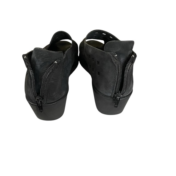 Zante Made in Italy Black Women's Zipper Peep Toe Sneakers Shoes EU 41/ US 9.5 - Picture 10 of 12